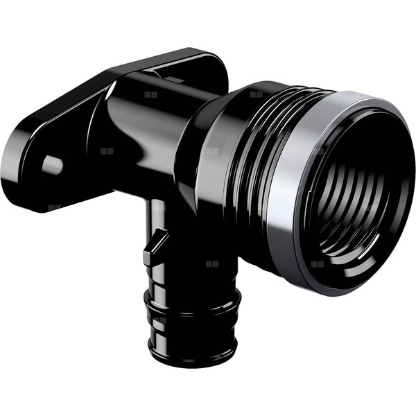 Uponor Smart Aqua kolano naścienne dł. Q&E PPSU 16-Rp1/2'' l=49 mm
