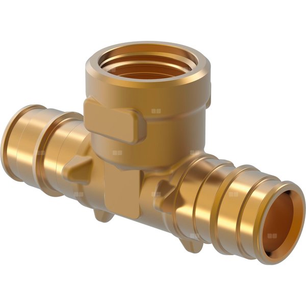 Uponor Q&E trójnik z gwintem wewnętrznym PL 20-Rp1/2'' FT-20