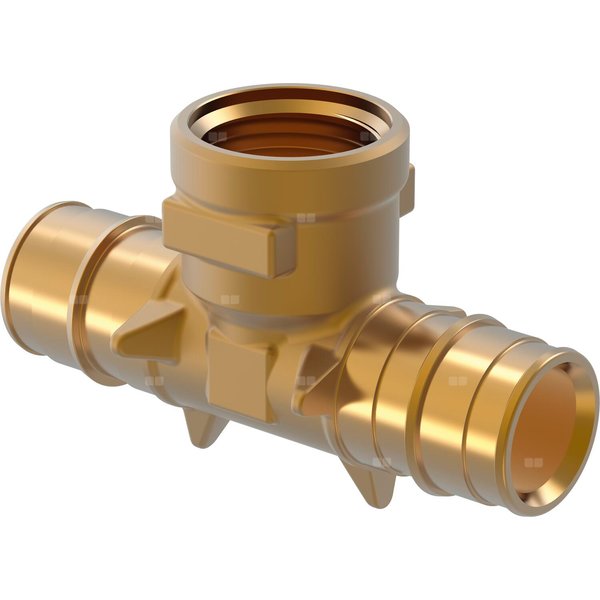 Uponor Q&E trójnik z gwintem wewnętrznym PL 25-Rp3/4'' FT-25