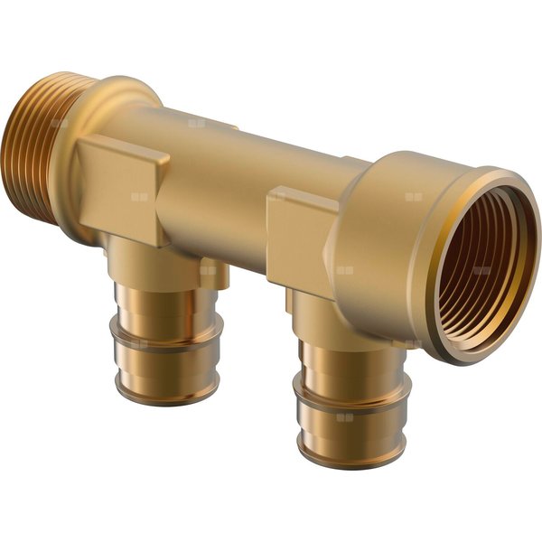 Uponor Q&E rozdzielacz PL 3/4'' MT/FT 2 x 20 c/c 40 mm