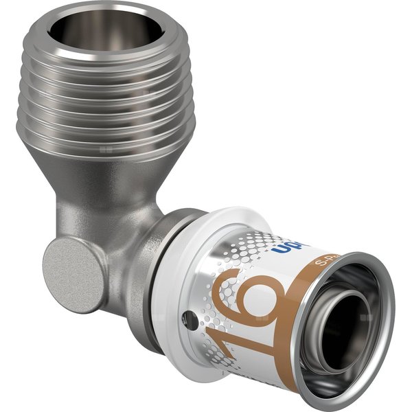 Uponor S-Press PLUS kolano z gwintem zewnętrznym 16-R1/2'' MT