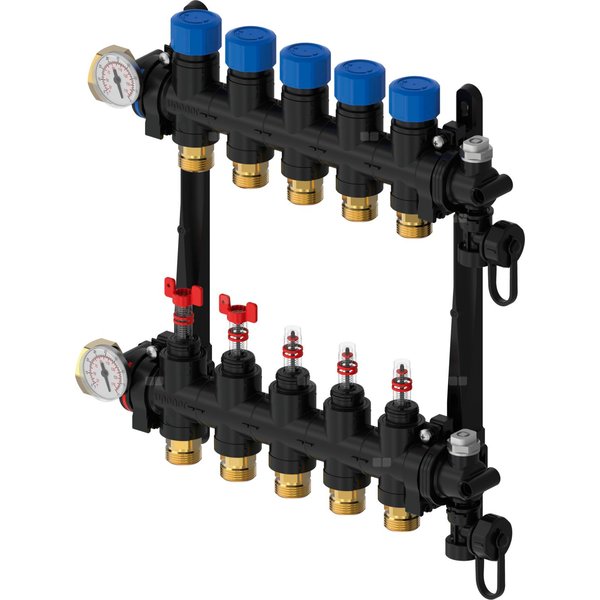 Uponor Vario M rozdzielacz z przepływomierzem FM 10 x G3/4 EURO