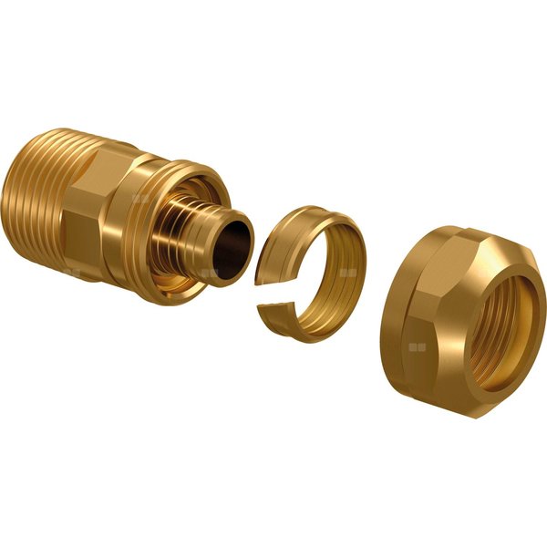 Uponor Ecoflex złączka skręcana 20 x 2,8-3/4'' GZ PN 10