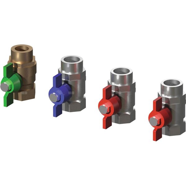 Uponor Combi Port XS zestaw zaworów kulowych 4x