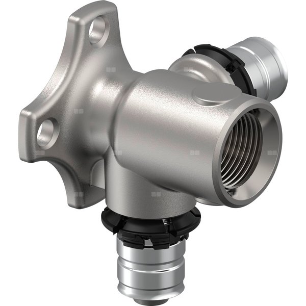Uponor S-Press kolano naścienne podwójne 90 st. długie 14-Rp1/2'' FT-14