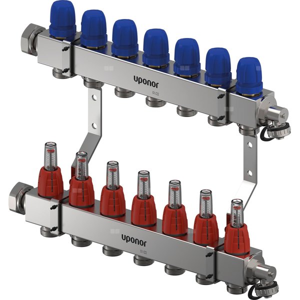 Uponor Vario C rozdzielacz z przepływomierzem FM 7X