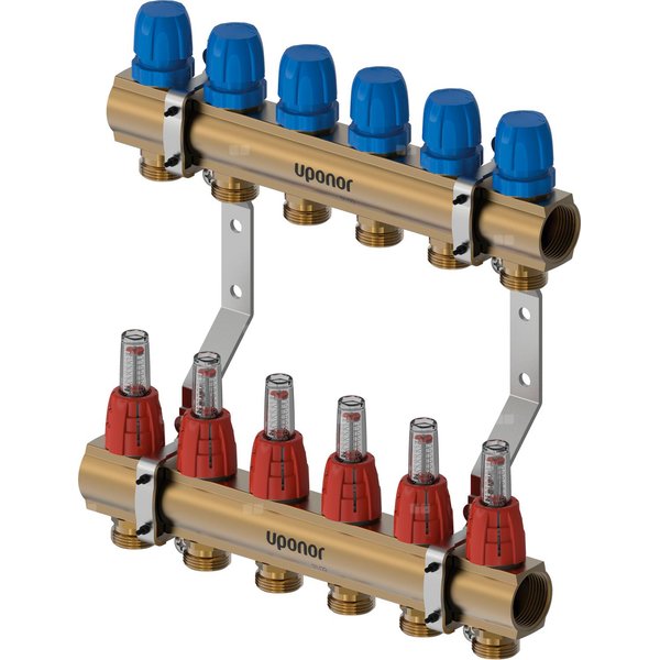 Uponor Vario B korpus rozdzielacza z przepł. FM 6X