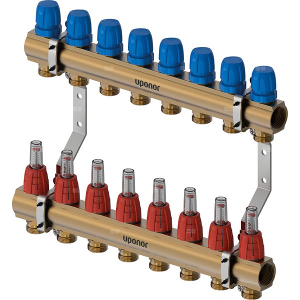 Uponor Vario B korpus rozdzielacza z przepł. FM 8X
