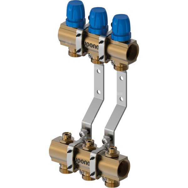 Uponor Vario B korpus rozdzielacza ze śrubą LS 3X