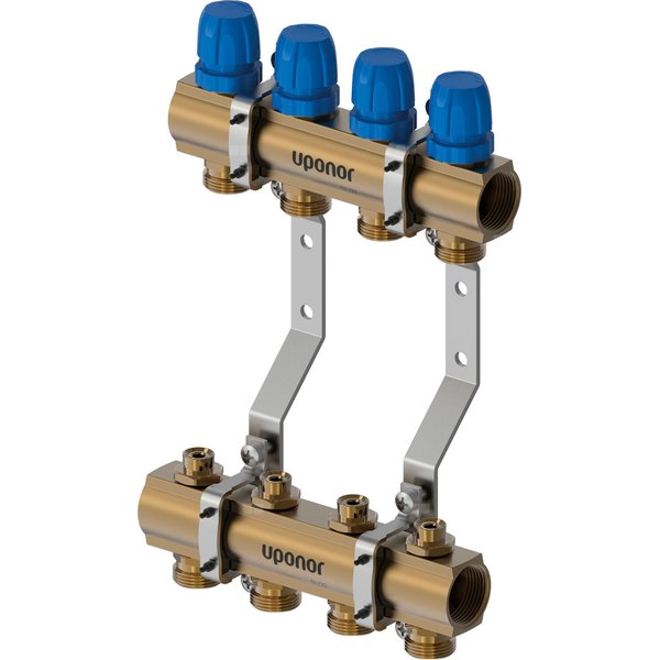 Uponor Vario B korpus rozdzielacza ze śrubą LS 4X