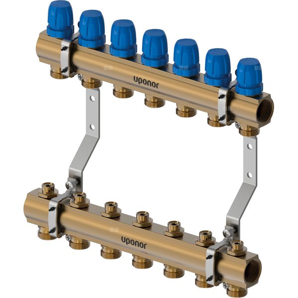 Uponor Vario B korpus rozdzielacza ze śrubą LS 7X