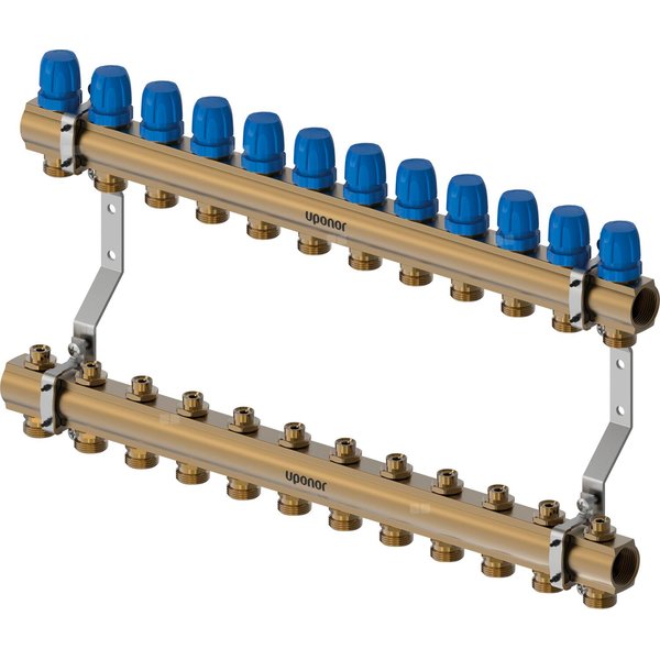 Uponor Vario B korpus rozdzielacza ze śrubą LS 12X