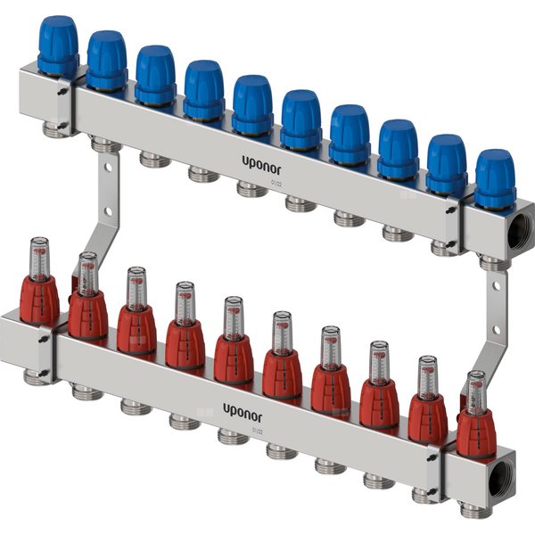 Uponor Vario C korpus rozdzielacza z przepł. FM 10X