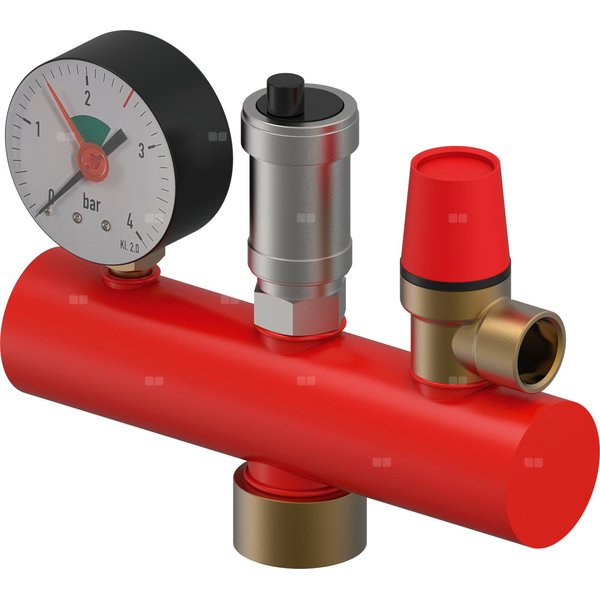 Uponor Fluvia grupa bezpieczeństwa dla kotła 3 bar