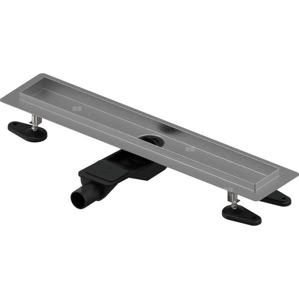 Uponor Aqua Ambient wpust liniowy prysznicowy niski silver 30 / 1000 mm