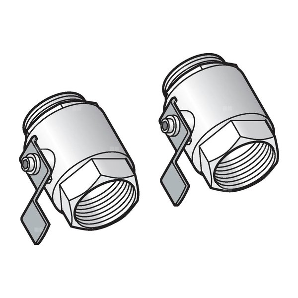 Uponor Magna zestaw zaworów kulowych 2 x G 1 1/2