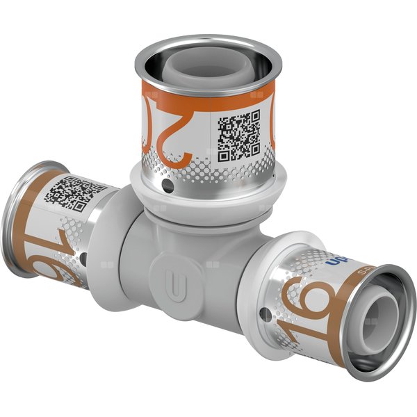 Uponor S-Press PLUS trójnik redukcyjny PPSU 16-20-16