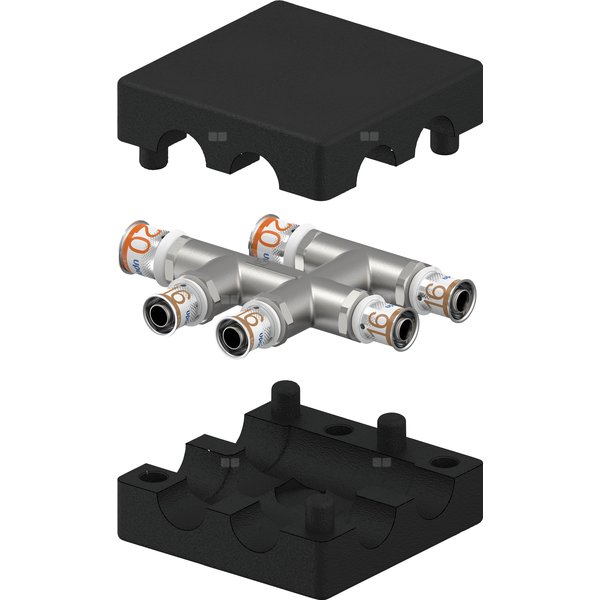 Uponor S-Press PLUS Radi trójnik krzyżakowy izol. 20-16-16