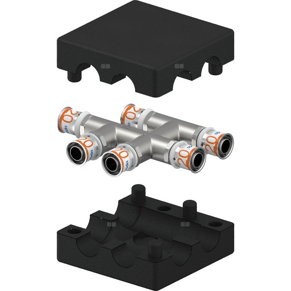 Uponor S-Press PLUS Radi trójnik krzyżakowy izol. 20-20-20