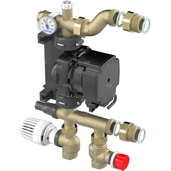 Uponor Fluvia T zestaw mieszający PUSH-23-B-W