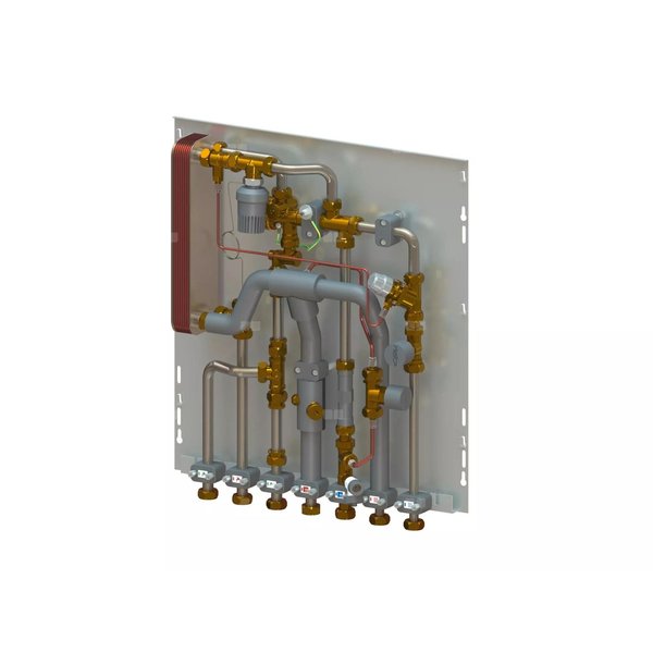 Uponor Combi Port M-Pro stacja mieszkaniowa RC 15 CB BP DH TL RL