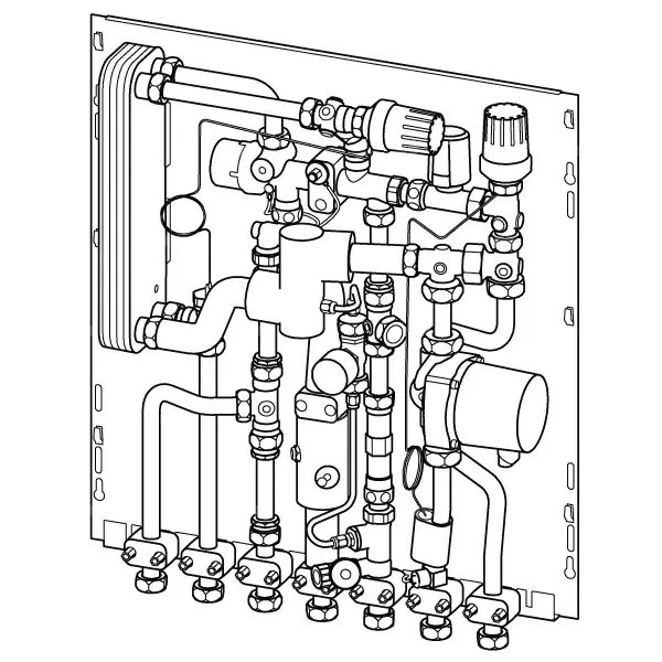 Uponor Combi Port M-Pro stacja mieszkaniowa UFH 19 CB BP MS UL TL SS ZA