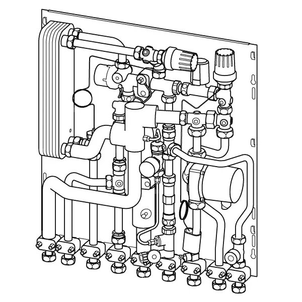 Uponor Combi Port M-Pro stacja mieszkaniowa UFH 19 CB BP MS UL TL SS ZA 2C