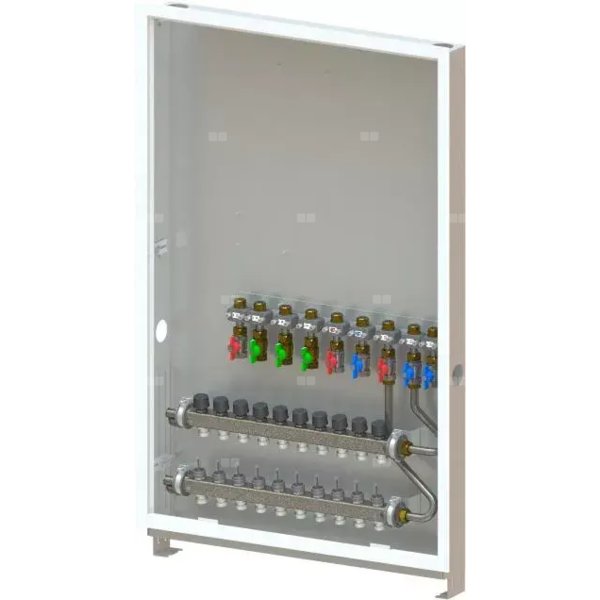 Uponor Combi Port M-Pro szafka podtynkowa IW 1200x750X110mm 8HM+9BV