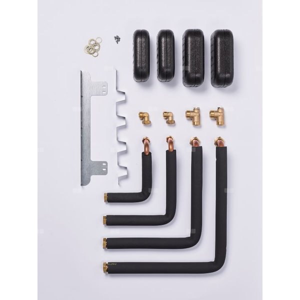 Zestaw podłączeniowy dla pomieszczeń 2,1m, izolowany, prawy