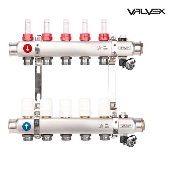 Zespół rozdzielaczy K5H-12 BASE ECOLINE PLUS G1''-G3-4''