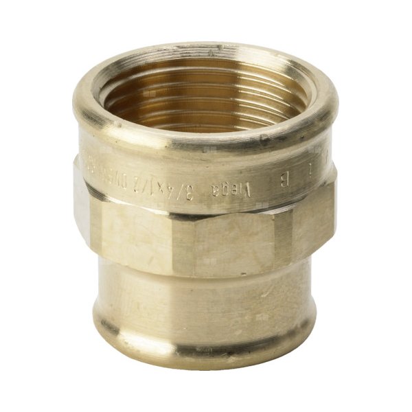 Mufa VIEGA 3240 redukcja jednoczęściowy, brąz (stan surowy) / brąz (stan surowy), 1 1/2'' x 3/4'' (gw x gw), 41 mm