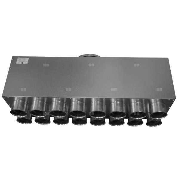 Rozdzielacz 16-króćcowy z odejściem DN 200, przelotowy