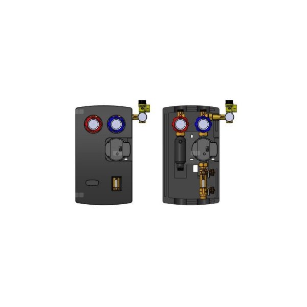 Solarna dwudrogowa grupa pompowa Viteco 2D/2-14L (z pompą elektroniczną Wita OEM4 15-60 PWM2, z rotametrem 2-14 l/min)