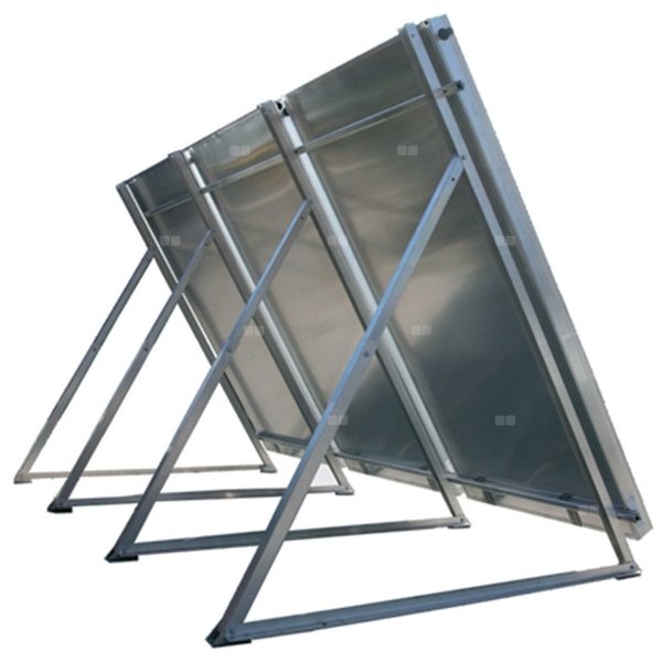 Zestaw VHVT do montażu na powierzchni płaskiej 0-20' 1 kolektora słonecznego płaskiego, pionowego, o powierzchni 2,65 m² - dach płaski, fundament v2