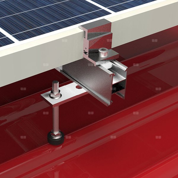 Mocowanie E B-017 10 uchwytów blachodachówka pion klik