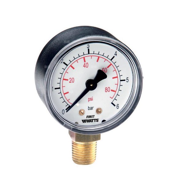 Manometr radialny, obudowa z tworzywa sztucznego M1-ABS 63 0-1 R1/4 /D+C+QK+LF