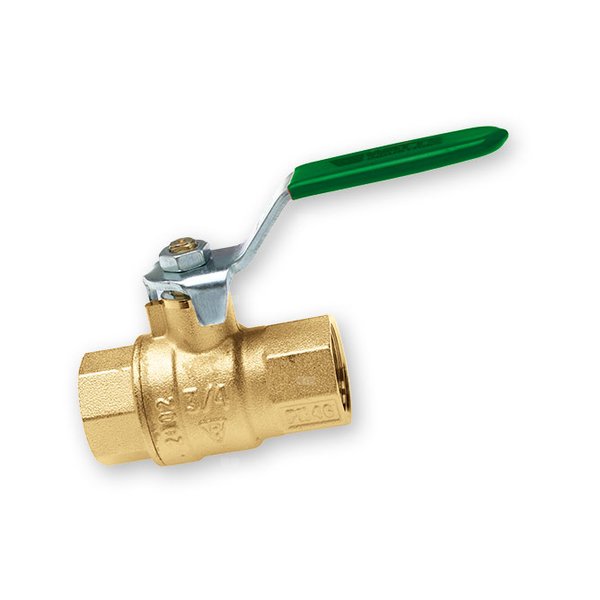 Zawór kulowy do instalacji wody pitnej, pełnoprzelotowy, dźwignia. Korpus mosiądz CW617N, uszczelnienie PTFE, kula chromowana. PN25. BALL VALVE FOR DRINKING WATER KDW-H 1'' F-F