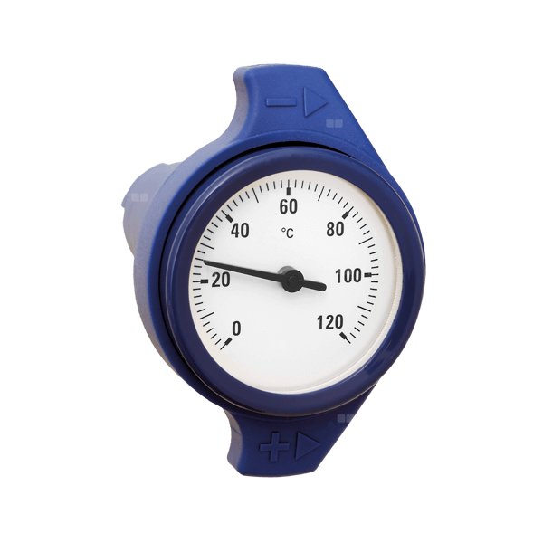 Termometr niebieski 51mm 120'C THERMOMETER BLUE