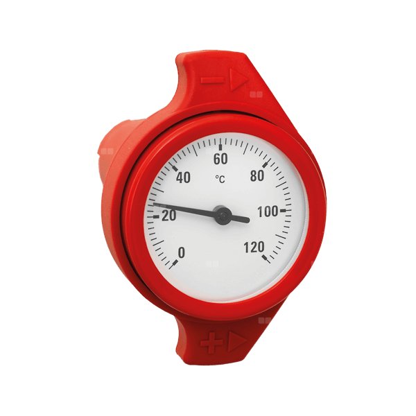 Pokrętło z termometrem, czerwone  HANDLE RED