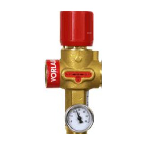 Zawór mieszający 30 - 50 'C, pokrętło czerwone, do ISOTHERM THERMOSTATVENTIL LOW 30/50'C ROT FUR ISOTHERM 2005 ROT/ROSSO