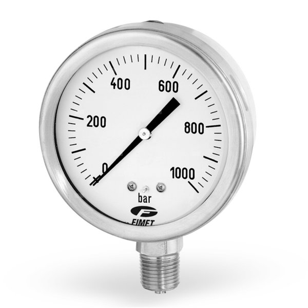 Manometr glicerynowy ze stali nierdzewnej MXG1-100 0-10 G1/2B /LF