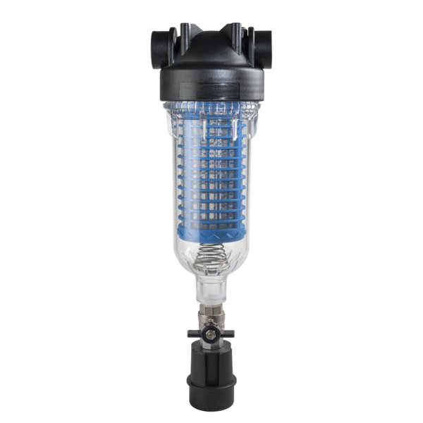 Filtr wody pitnej, mechaniczny z możliwością ręcznego przepłukania, Przyłącze 1” - w zestawie adaptery 3/4” i 11/4” FILTRO AUTOPULENTE