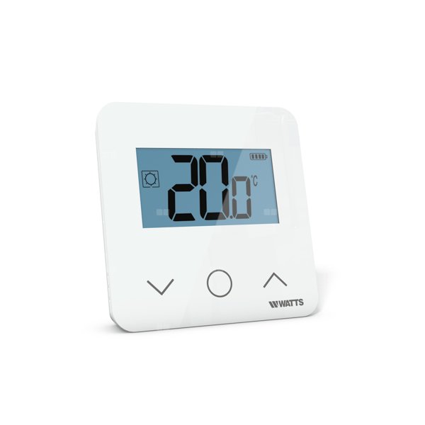 Elektroniczny termostat pokojowy z pokrętłem. Zakres nastawy: 5 – 30'C. TERMOSTATO DIGITALE BT-D03 RF RH