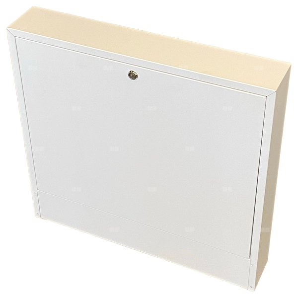 Szafka natynkowa do rozdzielaczy 485x580x110 (5-6 sekcji), RAL 9003 biała