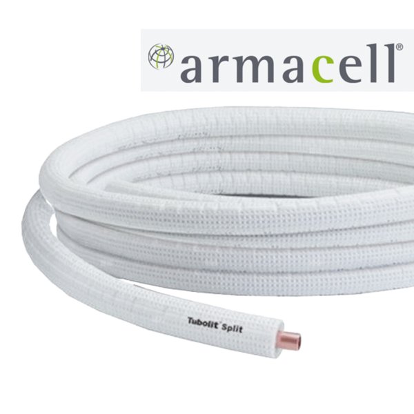 Rura miedziana w otulinie tubolit split AM1/4''x0,8mm /25m/ akces
