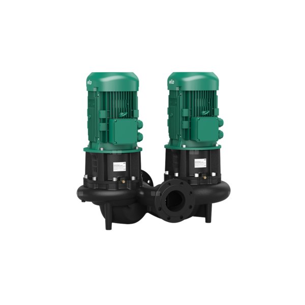 Pompa obiegowa WILO CronoTwin-DL 200/250-18,5/4-IE3 typu in-line z silnikiem znormalizowanym 50 Hz, moc silnika 18.5kW 34.3 A 1450 obr/min, wlot Kołnierz DN 200