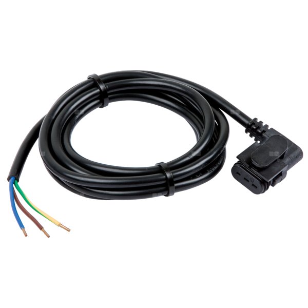 Wtyczka kątowa lewa z kablem 2 metry