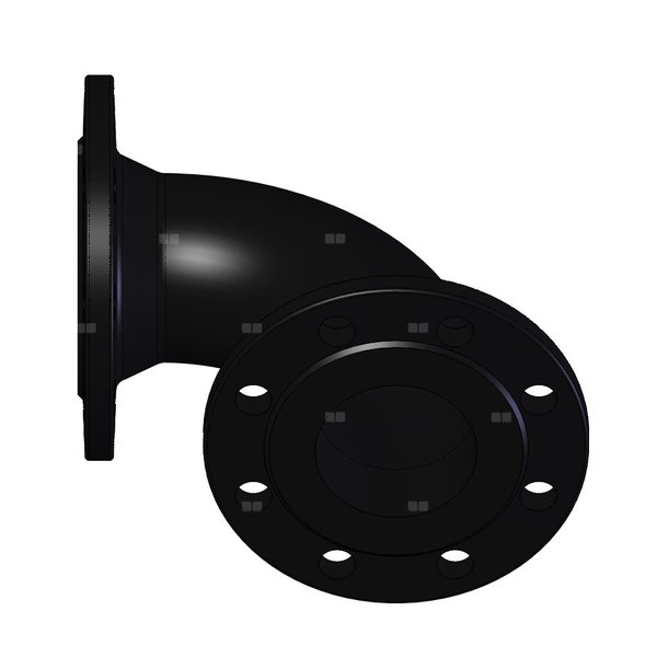 Kolano żeliwo, przył. DN 50 dł.225mm szer.170mm WILO