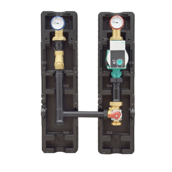 Grupa pompowa D-SMT 250 - DN 32 (1 1/4") z pompą Grundfos UPM3 Auto 32-70 z izolacją